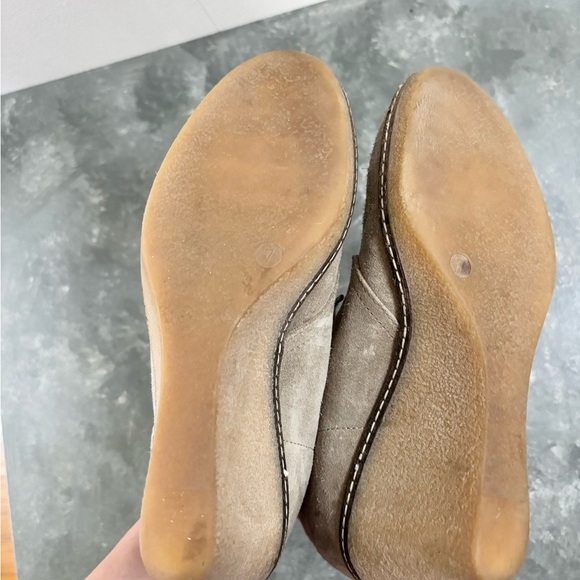J Crew light tan suede macalister wedge booties size 7 - Picture 4 of 10